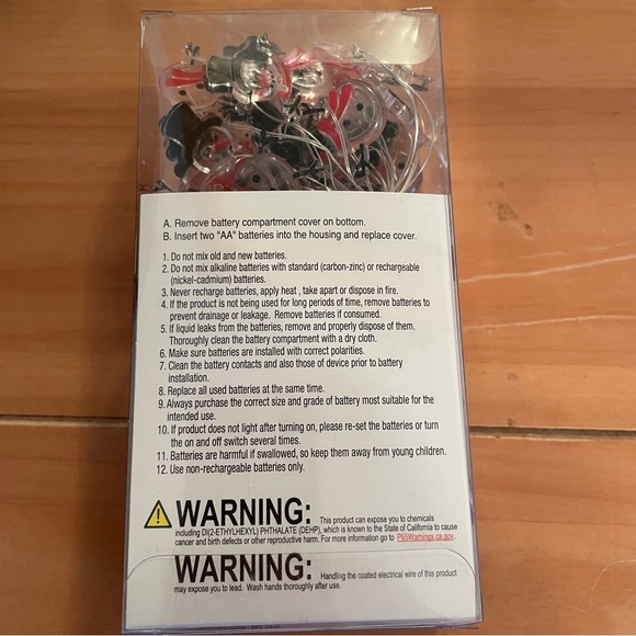 NWT Christmas Snowman 20 LED String Lights - Picture 5 of 5